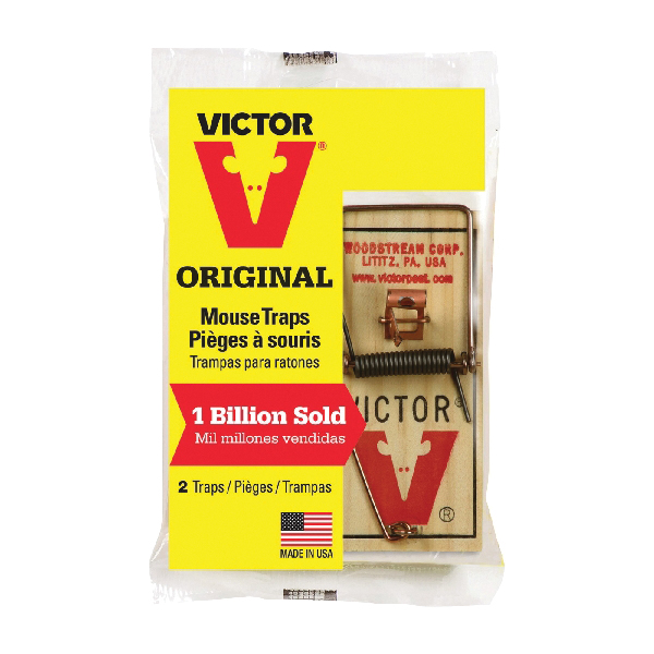 Victor M150 Reusable Mouse Trap, 3.7 in L, 1.7 in W, 0.6 in H