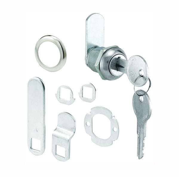 Defender Security U 9941KA Lock, Cam, Keyed Lock, Y11 Yale Keyway, Stainless Steel, Chrome-Plated