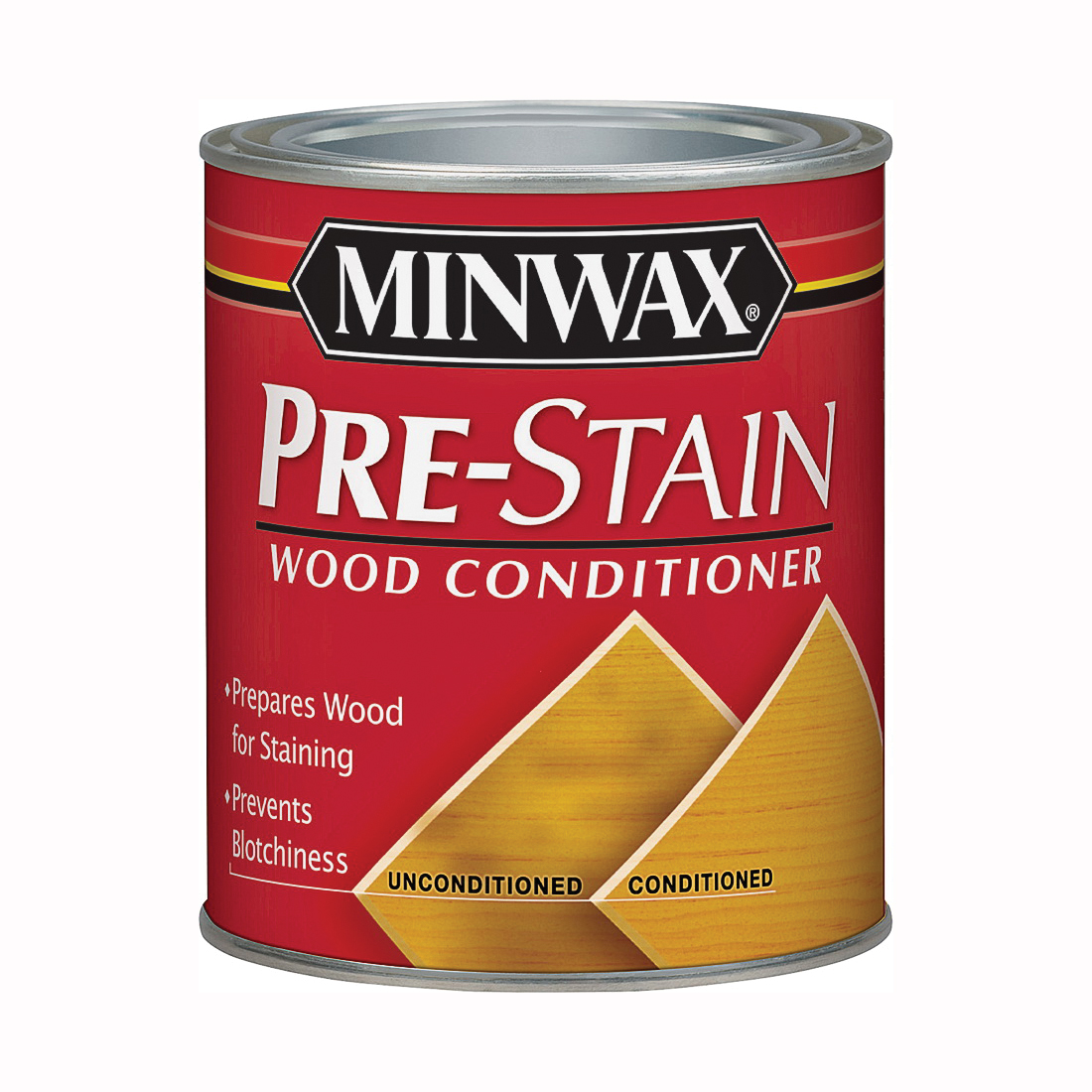 Minwax 61500444 Pre-Stain Wood Conditioner, 125 sq-ft Coverage Area, Clear, Liquid, 1 qt Can
