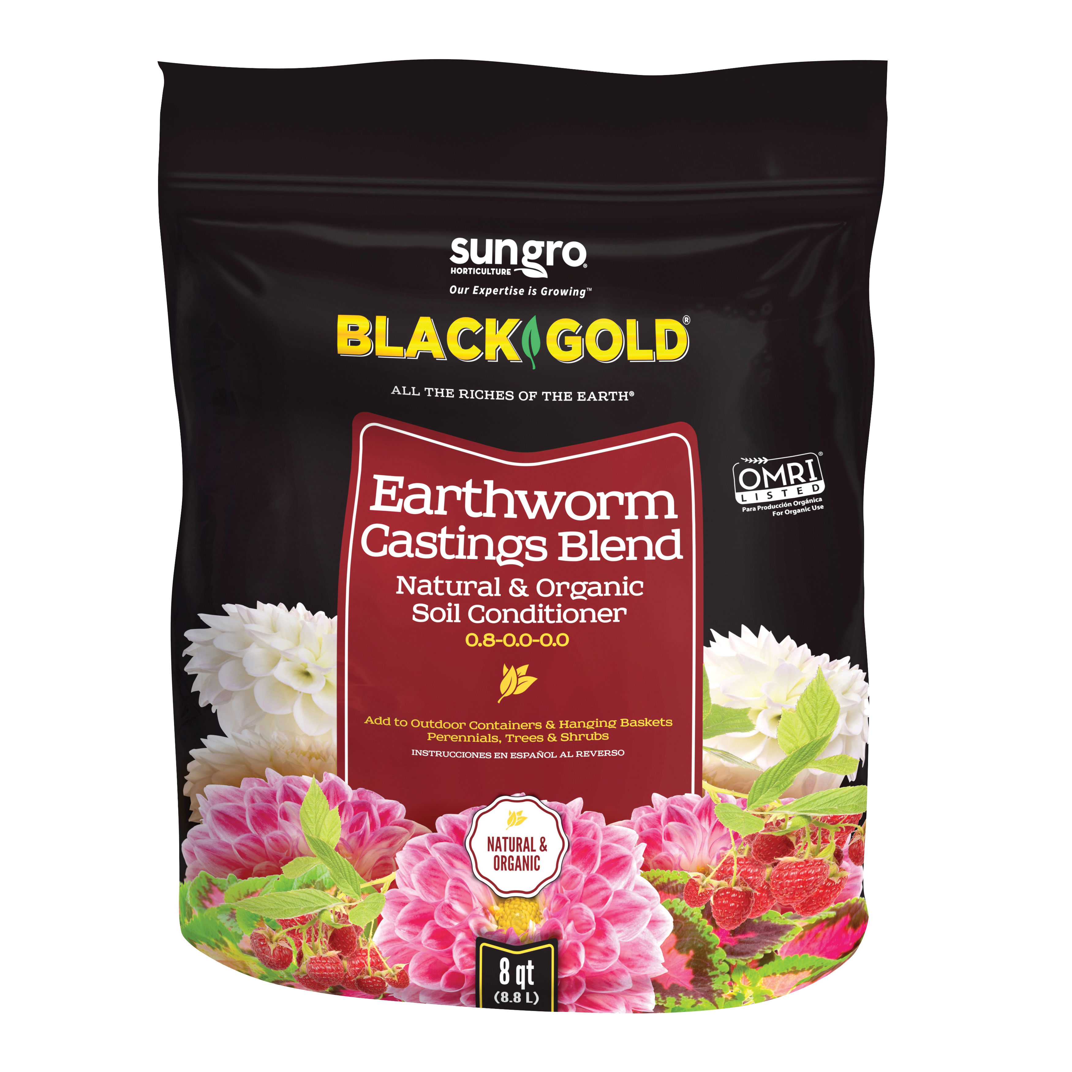 sun gro 1490302.Q.08P Earthworm Casting, 8 qt Bag