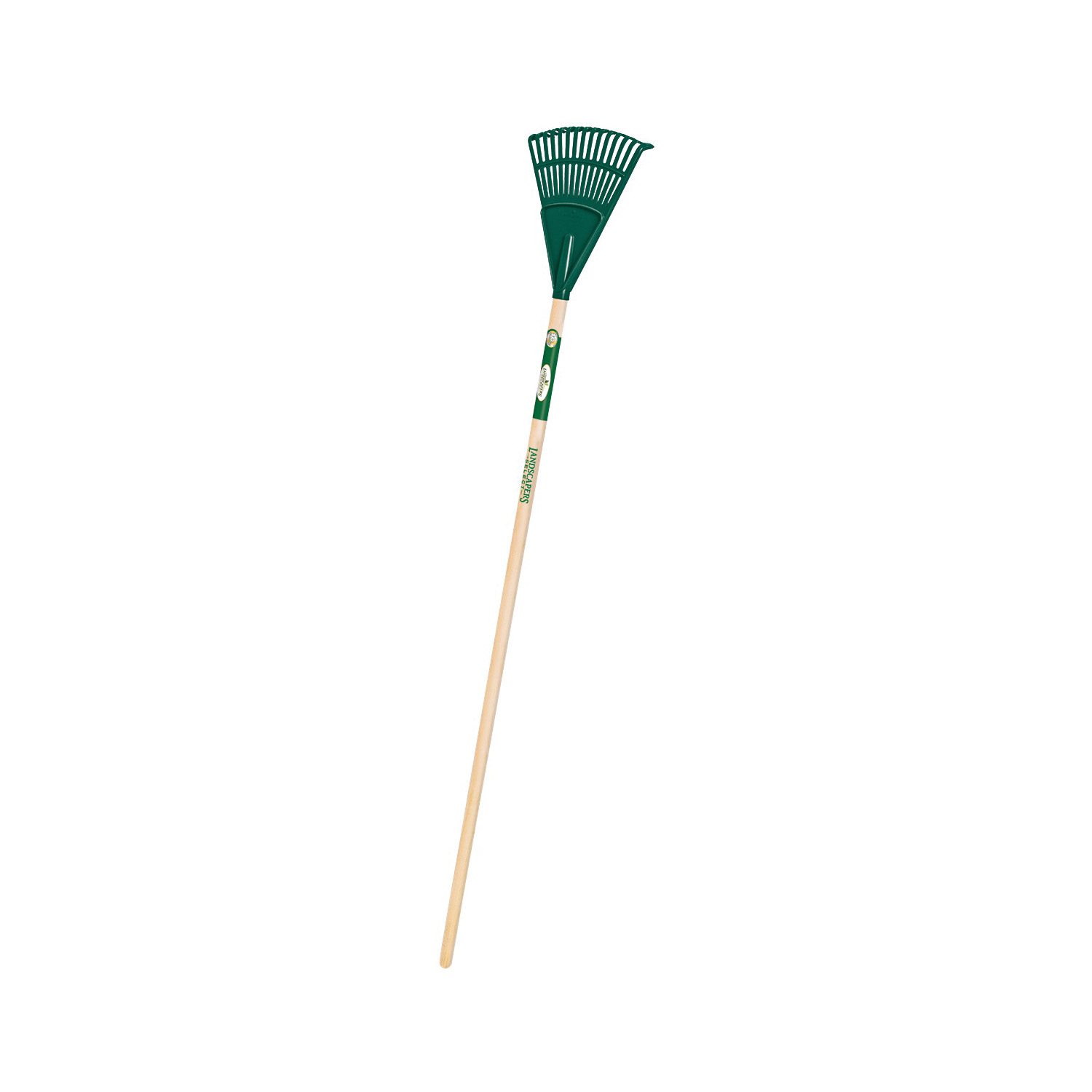 Landscapers Select 34589 Shrub Rake, 15-Tine, Poly Tine, Wood Handle, 48 in L Handle
