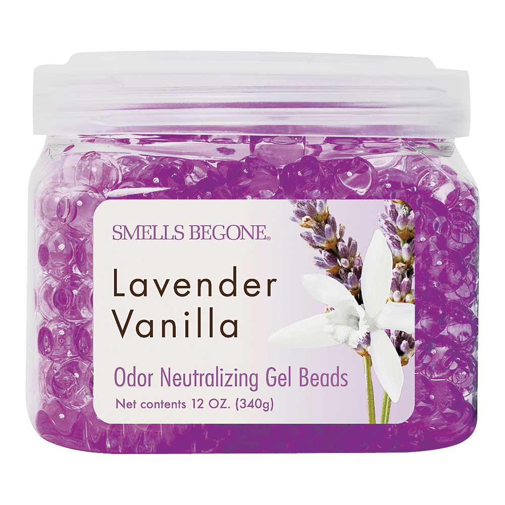Smells Begone 52612 Odor Neutralizing Gel, 12 oz Jar, Lavender, Vanilla, 450 sq-ft Coverage Area
