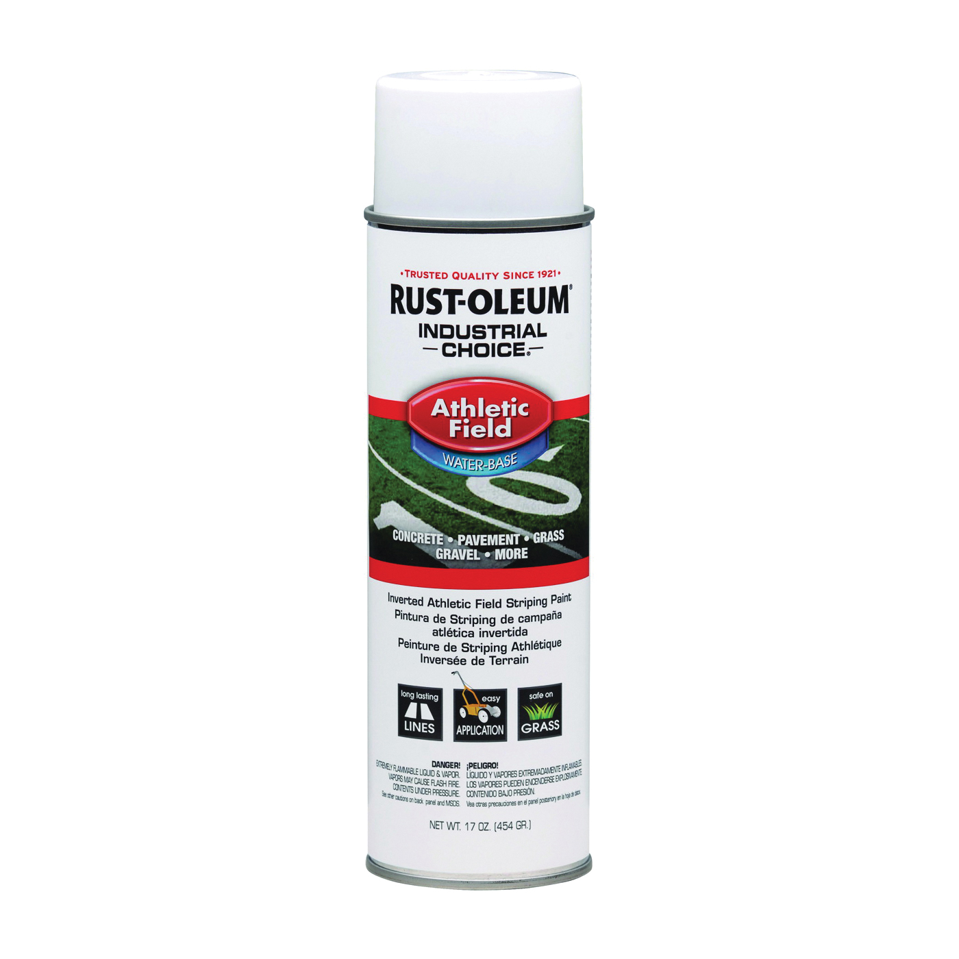 Industrial Choice 206043 Inverted Marking Spray Paint, Water Base, <30 min Drying, White, 17 oz Can