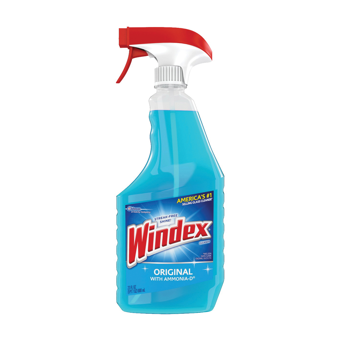 Windex 70195/70343 Glass Cleaner, 23 oz Bottle, Liquid, Floral, Blue
