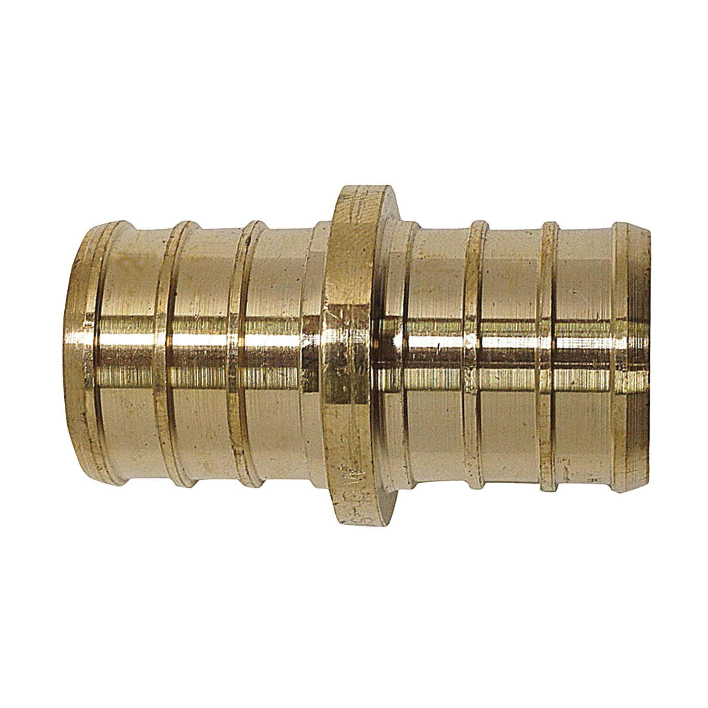 Apollo ApolloPEX Series APXC3410PK Coupling, 3/4 in, Barb, PEX-B, Brass, 200 psi Pressure