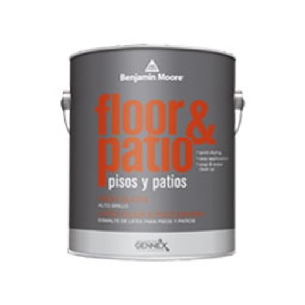 Benjamin Moore 0121-2X Floor and Patio Paint, High-Gloss Sheen, Medium Base, 500 to 600 sq-ft/gal Coverage Area