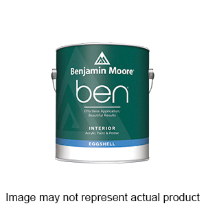 Benjamin Moore ben W626 Series W626-1X-004 Interior Paint, Eggshell, Pastel Base, 1 qt, 400 to 450 sq-ft Coverage Area