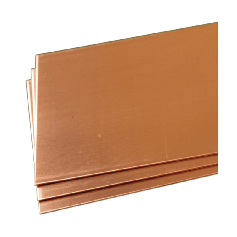 K & S 277 Decorative Sheet, 26 ga Thick Material, 4 in W, 10 in L, Copper