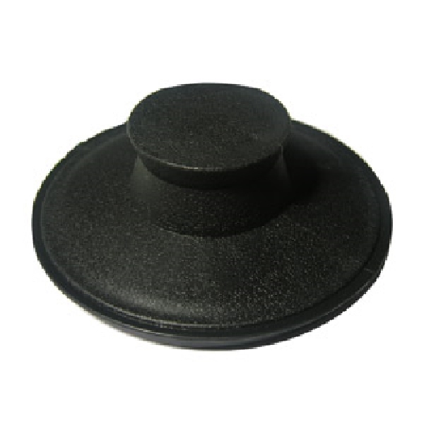 Lasco 39-9013 Disposal Stopper, 3-1/2 in Dia, 1-1/4 in H, Plastic, Black