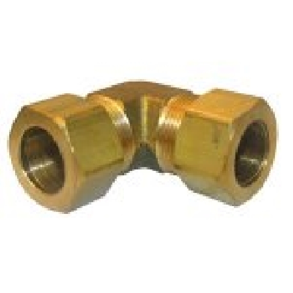 Lasco 17-6566 Pipe Elbow, 3/4 in, Compression, Brass, 100 psi Pressure