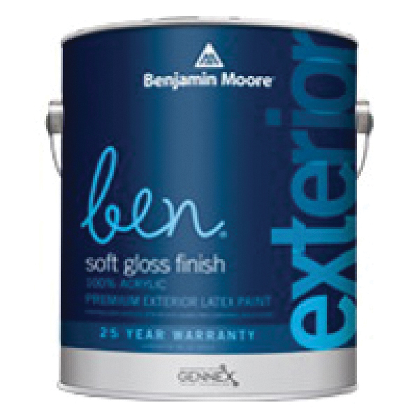 Benjamin Moore ben 0543-1X-004 Paint, 1X Tint Base, Soft Gloss Sheen, 1 qt, 350 to 475 sq-ft/gal Coverage Area