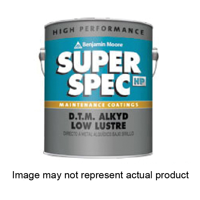 Benjamin Moore Super Spec HP P23 Series P234B-001 DTM Rust Preventative Paint, Low Luster Sheen, Ultra Base, 1 gal, Can
