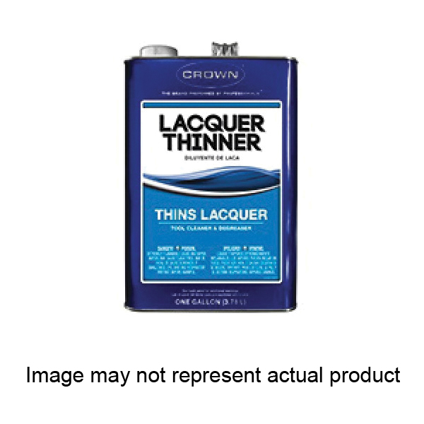 Crown CR.LT.M.05 Lacquer Thinner, Liquid, Solvent, Clear, 5 gal, Can