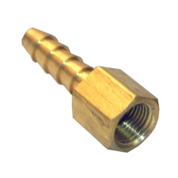 Lasco 17-7601 Hose Adapter, 1/8 in, FPT, 1/8 in, Barb, Brass