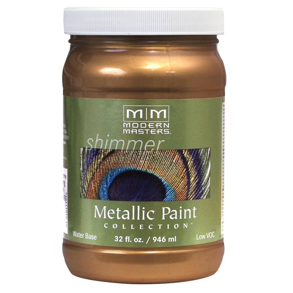 Modern Masters ME20432 Metallic Paint, Satin, Antique Bronze, 32 oz