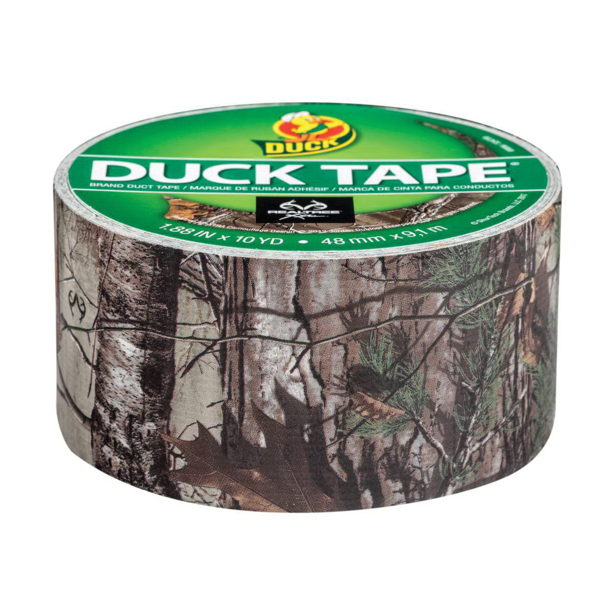 Duck 241744 Duct Tape, 10 yd L, 1.88 in W, Realtree Camo