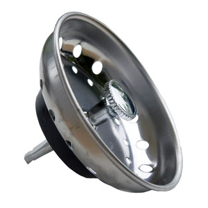 Lasco 03-1053 Strainer Basket, 3-1/4 in Dia, Stainless Steel, Chrome