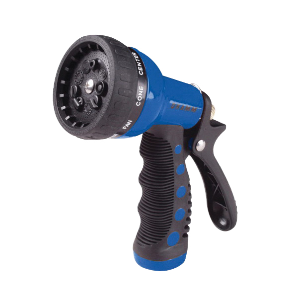 Dramm 12705 Revolver Spray Gun, 3/4 in, GHT, 3.8 gpm, Brass/TPE/Zinc, Blue