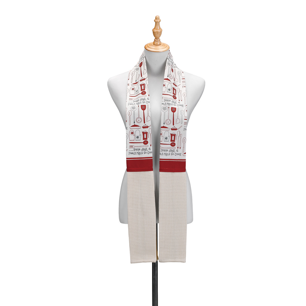 Demdaco Design Serving Series 1004180092 Kitchen Boa, Red, 69 in L, 4 in W, 0.01 in Thick