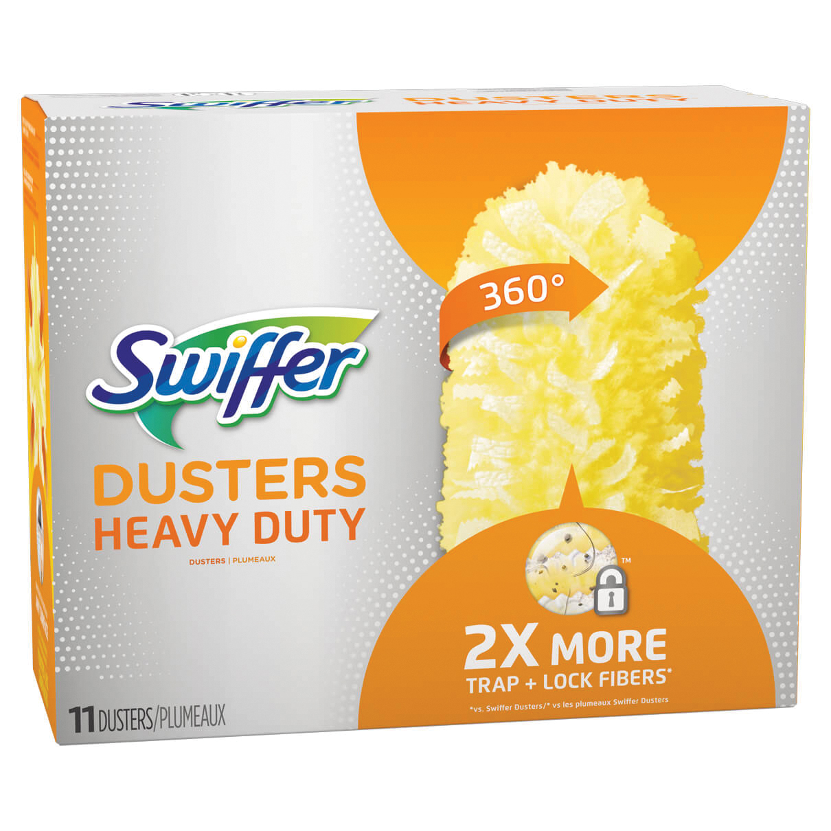 Swiffer 21620 Duster Refill, 5 in Head, Microfiber Head, Yellow