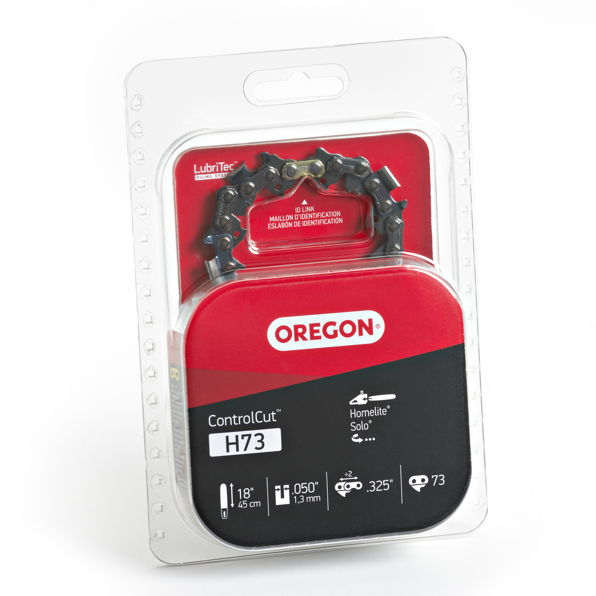 Oregon ControlCut H73 Chainsaw Chain, 20BPX Chain, 18 in L Bar, 0.05 in Gauge, 0.325 in TPI/Pitch, 73-Link