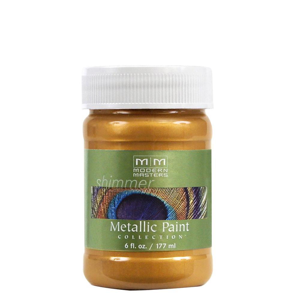 Modern Masters ME659 Metallic Paint, Gold, Satin, Gold, 6 oz