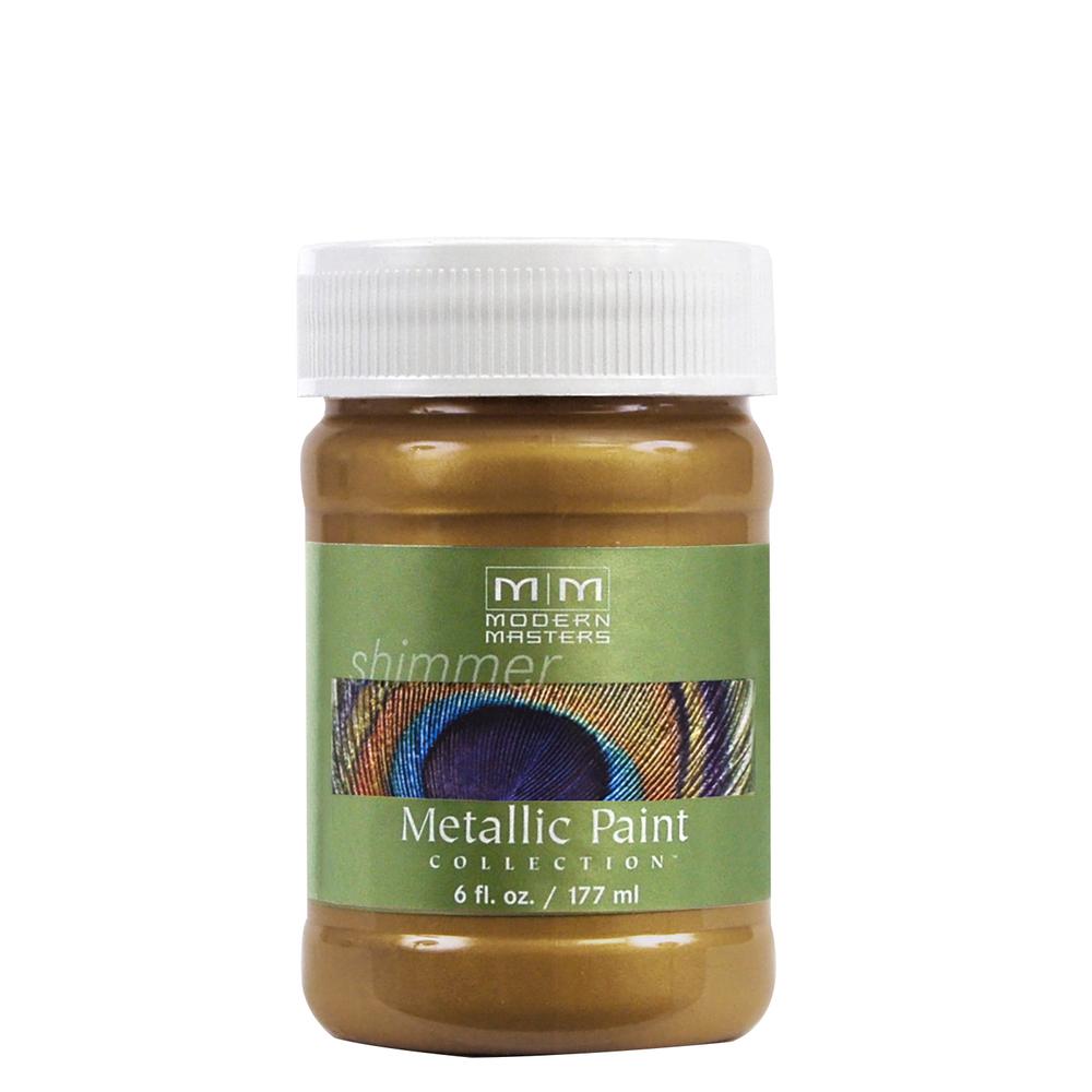 Modern Masters ME289 Metallic Paint, Satin, Brass, 6 oz