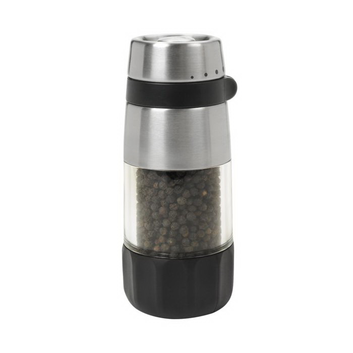 Good Grips 1140600 Pepper Grinder, Ceramic/Plastic/Stainless Steel, 5-1/2 in H