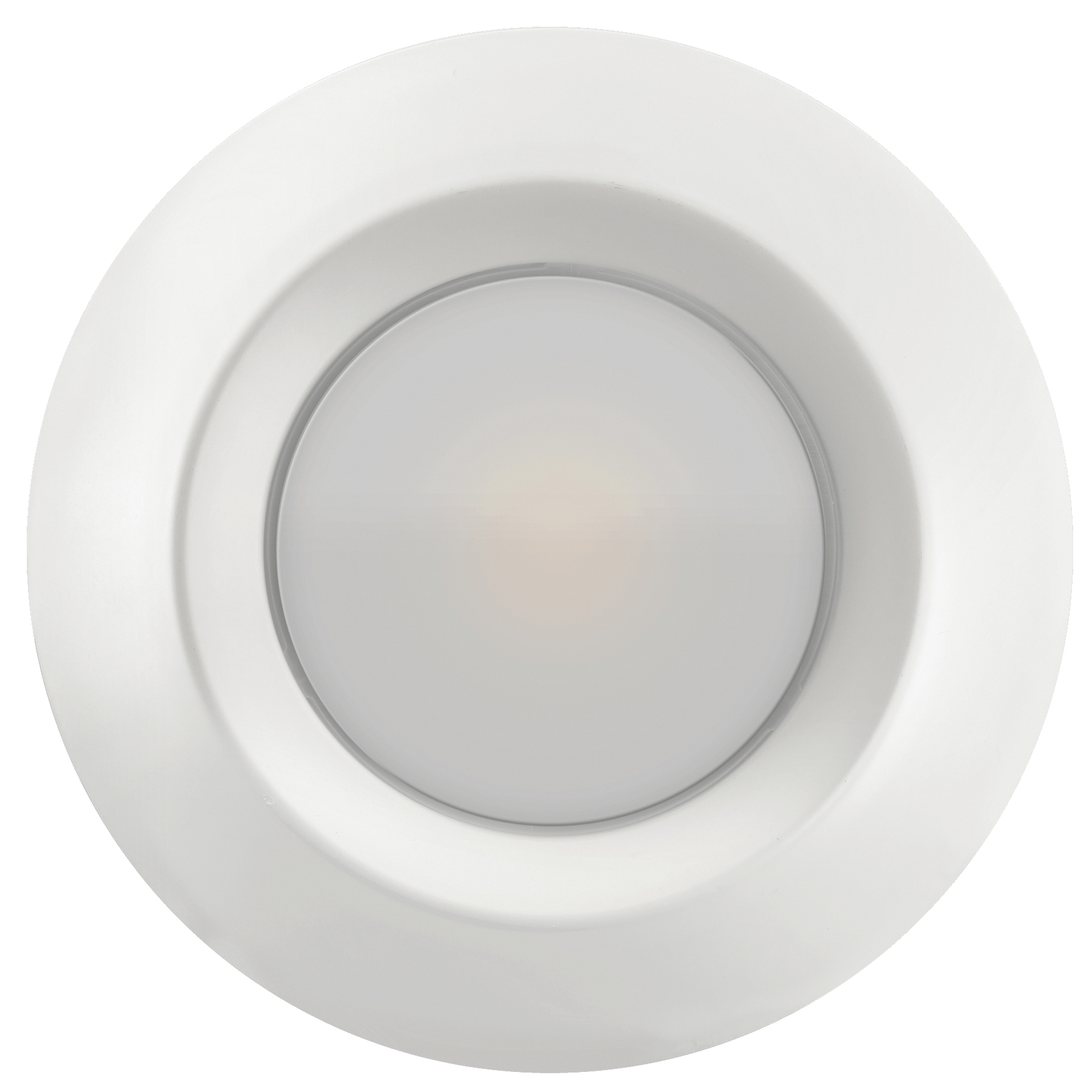 ETI 56578211 Surface Mount Disk Light, 7-1/2 in Dia, 2.1 in OAH, 5, 6 in Dia Recessed Can, Polycarbonate Lens, Aluminum