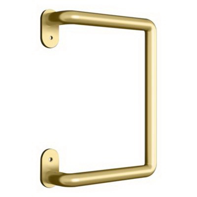 National Hardware N700-105 Troy Pull, 6-3/32 in W, 1-27/32 in D, 8 in H, Steel, Brushed Gold