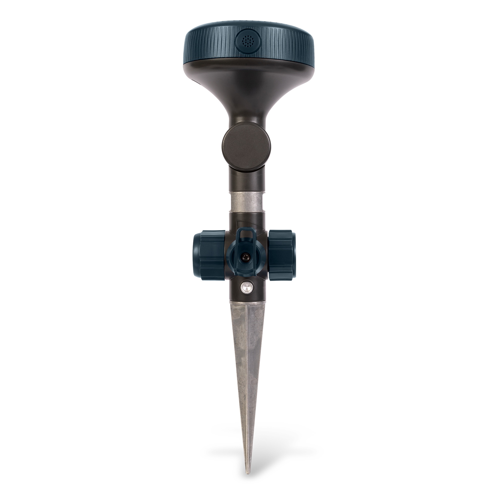 Gilmour 813403-1002 Adjustable Spot Sprinkler with Spike Base, Night Sky, Full-Circle, 1250 ft, Metal/Plastic