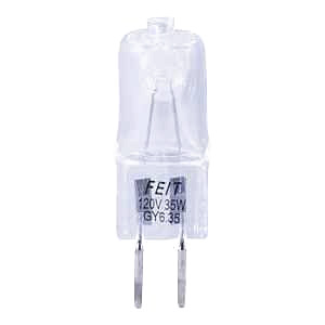 Feit Electric BPQ35T4/JCD/RP Halogen Light Bulb, 35 W, Bi-Pin Lamp Base, JCD T4 Lamp, Bright White Light, 400 Lumens