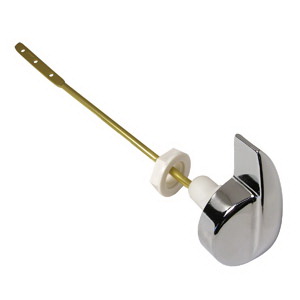 Lasco 04-2149 Toilet Tank Flush Lever, Side Mounting, 8 in L Flush Arm, Brass, Chrome