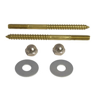 Lasco 04-3603 Toilet Screw, 1/4 x 3-1/2 in Dimensions, Brass