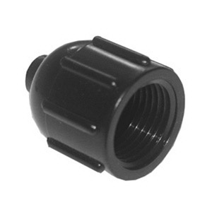 Lasco 15-5542P Riser Adapter, 1/2 x 1/4 in Connection, FIP x Barb, Plastic, Black