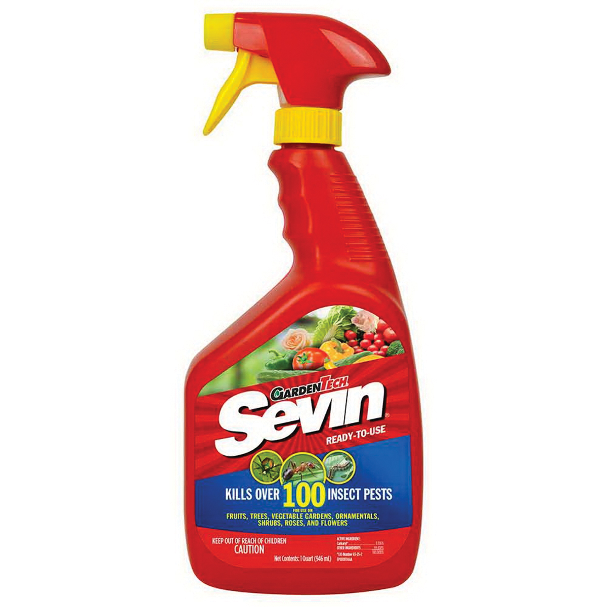 Sevin 100547232 Ready-to-Use Insect Killer, Liquid, Spray Application, Garden, 1 qt Bottle