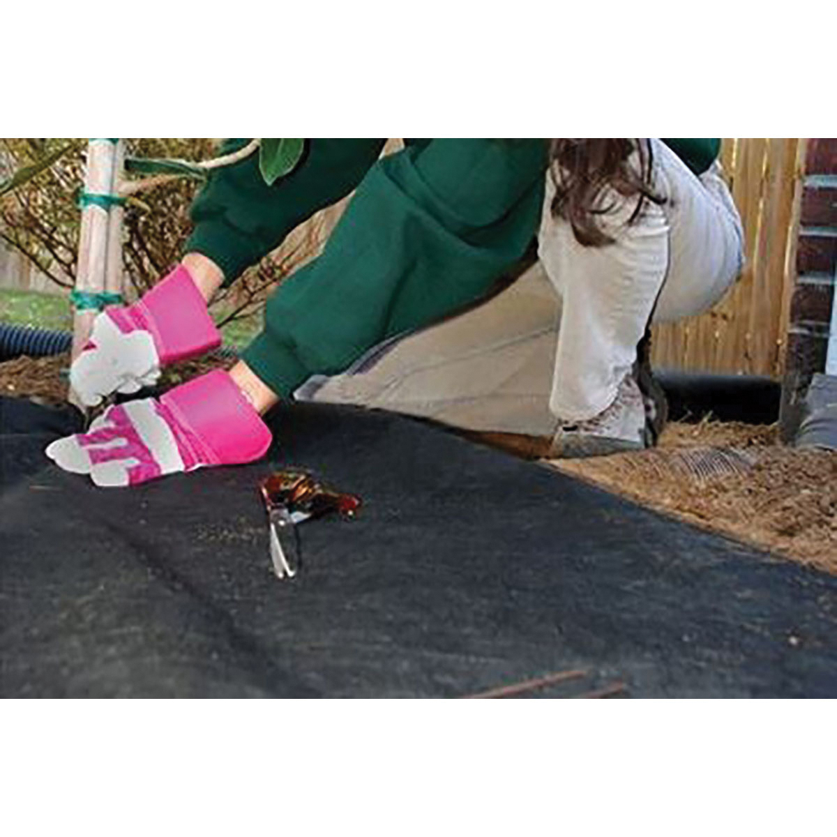 DeWitt DWB15650 Weed Barrier, 50 ft L, 6 ft W, Polypropylene, Black