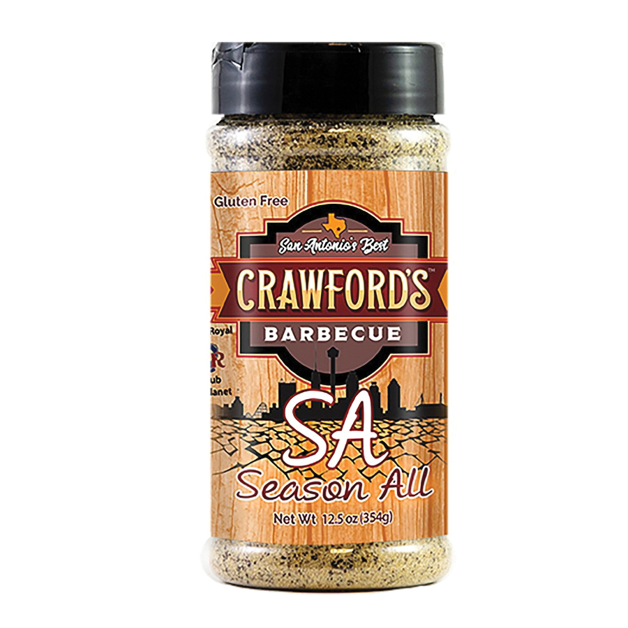 Crawford's Barbecue CB01005 All-Purpose BBQ Rub, Season All, 12.5 oz
