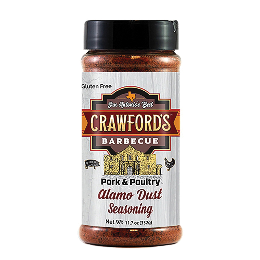 Crawford's Barbecue CB01010 BBQ Rub, Alamo Dust, 11.7 oz