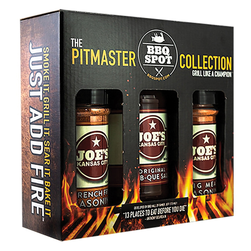 Joe's Kansas City Bar-B-Que Pitmaster Series OW89072 BBQ Gift Pack, 3 lb