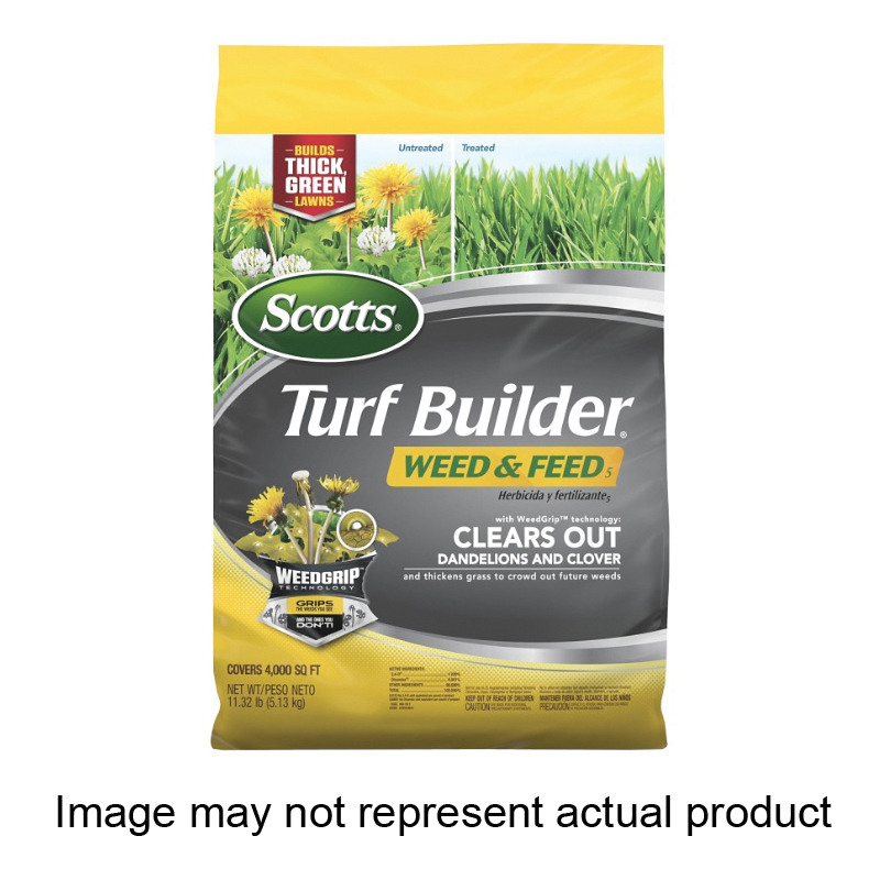 Scotts Turf Builder 25021A Weed and Feed Fertilizer, Granular, 26-0-2 N-P-K Ratio