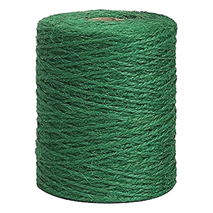 Baron 40408 3-Ply Twine, 200 ft L, 7 lb Working Load, Jute, Green
