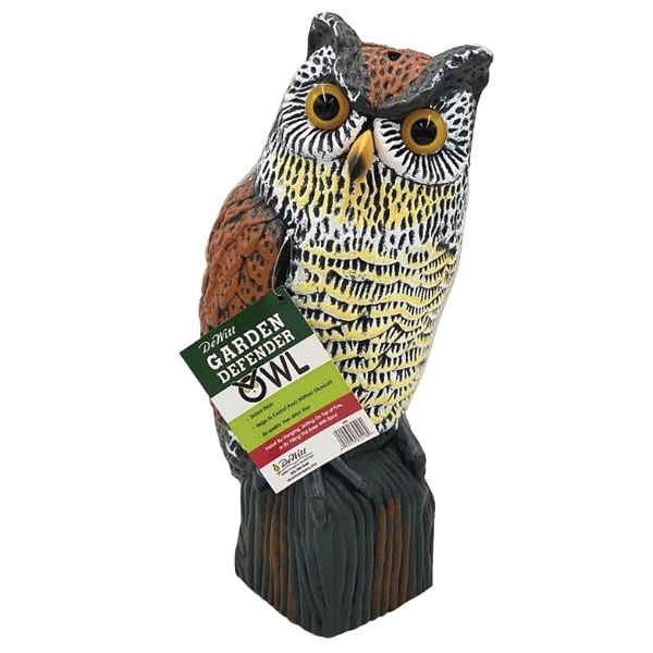 DeWitt OWL Garden Defender Owl, 7 in L, Repels: Birds, Pests, Rodents