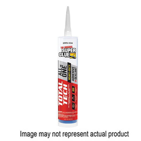 The Original Super Glue 11711001 Construction Adhesive, White, 9.8 oz Cartridge