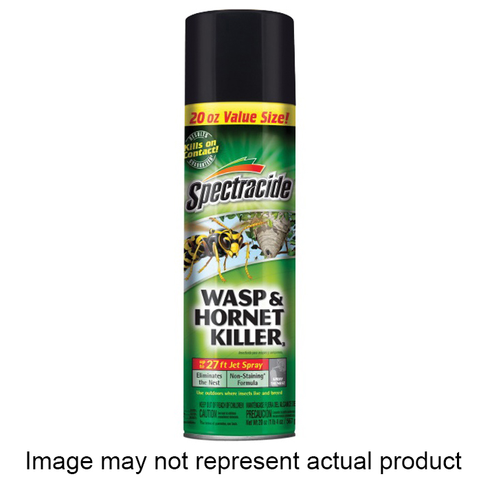Spectracide HG-97221 Wasp and Hornet Killer, Liquid, Spray Application, Outdoor, 18.5 oz Aerosol Can