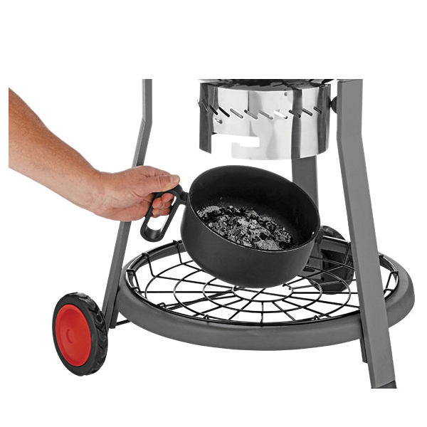 Coleman Cookout CO-600CG Charcoal Kettle, 380 sq-in Primary Cooking Surface, Black, Steel Body