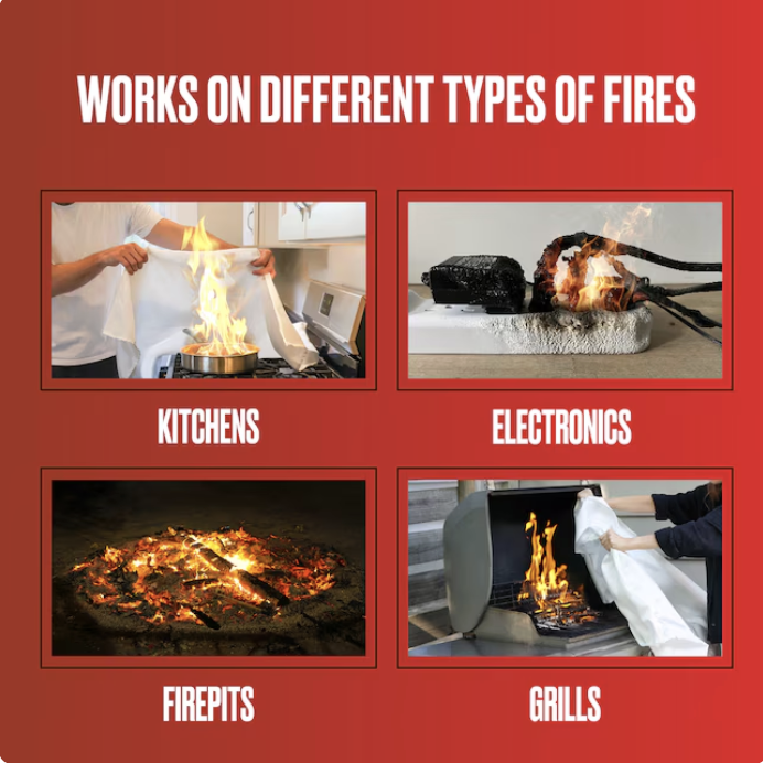 Premium Defense 40inx40in Fire Blanket
