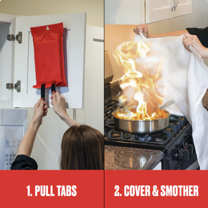 Premium Defense 40inx40in Fire Blanket