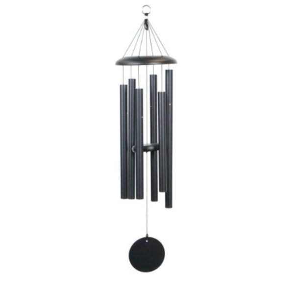 Wind River Chimes T306BL Wind Chime, Aluminum, Black, Powder-Coated