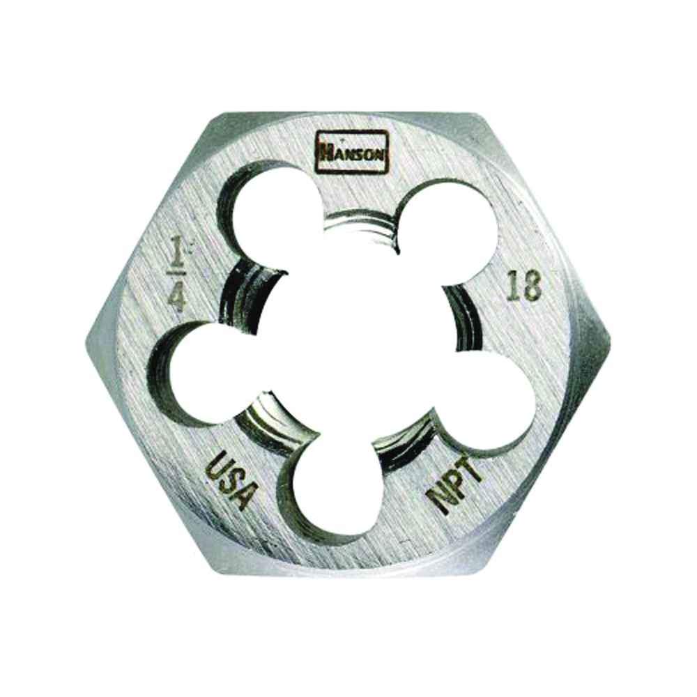 Irwin Hanson 7004 Pipe Taper Die, 3/8-18 Thread, NPT Thread, Right Hand Thread, HCS